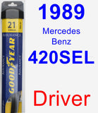 Driver Wiper Blade for 1989 Mercedes-Benz 420SEL - Assurance