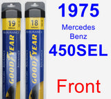 Front Wiper Blade Pack for 1975 Mercedes-Benz 450SEL - Assurance