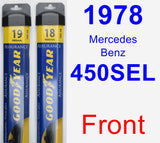 Front Wiper Blade Pack for 1978 Mercedes-Benz 450SEL - Assurance