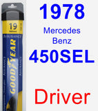 Driver Wiper Blade for 1978 Mercedes-Benz 450SEL - Assurance