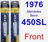 Front Wiper Blade Pack for 1976 Mercedes-Benz 450SL - Assurance