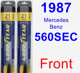 Front Wiper Blade Pack for 1987 Mercedes-Benz 560SEC - Assurance