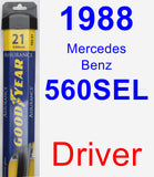 Driver Wiper Blade for 1988 Mercedes-Benz 560SEL - Assurance