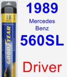 Driver Wiper Blade for 1989 Mercedes-Benz 560SL - Assurance