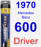Driver Wiper Blade for 1970 Mercedes-Benz 600 - Assurance