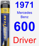 Driver Wiper Blade for 1971 Mercedes-Benz 600 - Assurance