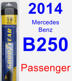 Passenger Wiper Blade for 2014 Mercedes-Benz B250 - Assurance