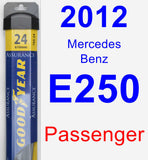 Passenger Wiper Blade for 2012 Mercedes-Benz E250 - Assurance