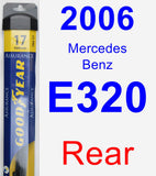 Rear Wiper Blade for 2006 Mercedes-Benz E320 - Assurance