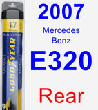 Rear Wiper Blade for 2007 Mercedes-Benz E320 - Assurance
