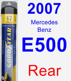 Rear Wiper Blade for 2007 Mercedes-Benz E500 - Assurance