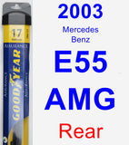 Rear Wiper Blade for 2003 Mercedes-Benz E55 AMG - Assurance