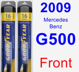 Front Wiper Blade Pack for 2009 Mercedes-Benz G500 - Assurance