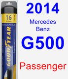 Passenger Wiper Blade for 2014 Mercedes-Benz G500 - Assurance