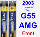 Front Wiper Blade Pack for 2003 Mercedes-Benz G55 AMG - Assurance