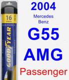 Passenger Wiper Blade for 2004 Mercedes-Benz G55 AMG - Assurance