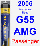 Passenger Wiper Blade for 2006 Mercedes-Benz G55 AMG - Assurance