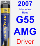 Driver Wiper Blade for 2007 Mercedes-Benz G55 AMG - Assurance