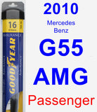 Passenger Wiper Blade for 2010 Mercedes-Benz G55 AMG - Assurance