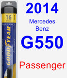 Passenger Wiper Blade for 2014 Mercedes-Benz G550 - Assurance