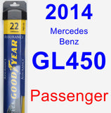 Passenger Wiper Blade for 2014 Mercedes-Benz GL450 - Assurance