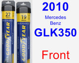 Front Wiper Blade Pack for 2010 Mercedes-Benz GLK350 - Assurance