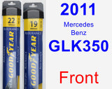 Front Wiper Blade Pack for 2011 Mercedes-Benz GLK350 - Assurance