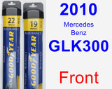 Front Wiper Blade Pack for 2010 Mercedes-Benz GLK300 - Assurance