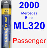 Passenger Wiper Blade for 2000 Mercedes-Benz ML320 - Assurance