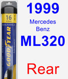 Rear Wiper Blade for 1999 Mercedes-Benz ML320 - Assurance