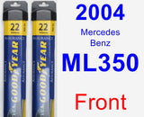 Front Wiper Blade Pack for 2004 Mercedes-Benz ML350 - Assurance