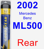 Rear Wiper Blade for 2002 Mercedes-Benz ML500 - Assurance