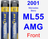 Front Wiper Blade Pack for 2001 Mercedes-Benz ML55 AMG - Assurance