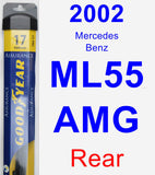 Rear Wiper Blade for 2002 Mercedes-Benz ML55 AMG - Assurance