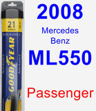 Passenger Wiper Blade for 2008 Mercedes-Benz ML550 - Assurance