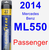 Passenger Wiper Blade for 2014 Mercedes-Benz ML550 - Assurance