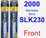 Front Wiper Blade Pack for 2000 Mercedes-Benz SLK230 - Assurance