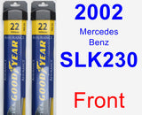 Front Wiper Blade Pack for 2002 Mercedes-Benz SLK230 - Assurance