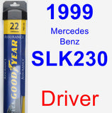 Driver Wiper Blade for 1999 Mercedes-Benz SLK230 - Assurance