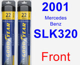 Front Wiper Blade Pack for 2001 Mercedes-Benz SLK320 - Assurance