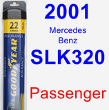 Passenger Wiper Blade for 2001 Mercedes-Benz SLK320 - Assurance