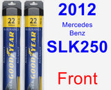 Front Wiper Blade Pack for 2012 Mercedes-Benz SLK250 - Assurance