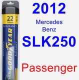 Passenger Wiper Blade for 2012 Mercedes-Benz SLK250 - Assurance