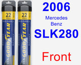 Front Wiper Blade Pack for 2006 Mercedes-Benz SLK280 - Assurance