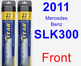 Front Wiper Blade Pack for 2011 Mercedes-Benz SLK300 - Assurance