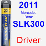 Driver Wiper Blade for 2011 Mercedes-Benz SLK300 - Assurance