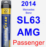 Passenger Wiper Blade for 2014 Mercedes-Benz SL63 AMG - Assurance