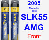 Front Wiper Blade Pack for 2005 Mercedes-Benz SLK55 AMG - Assurance