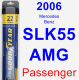 Passenger Wiper Blade for 2006 Mercedes-Benz SLK55 AMG - Assurance