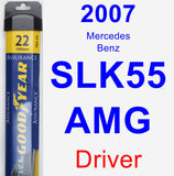 Driver Wiper Blade for 2007 Mercedes-Benz SLK55 AMG - Assurance